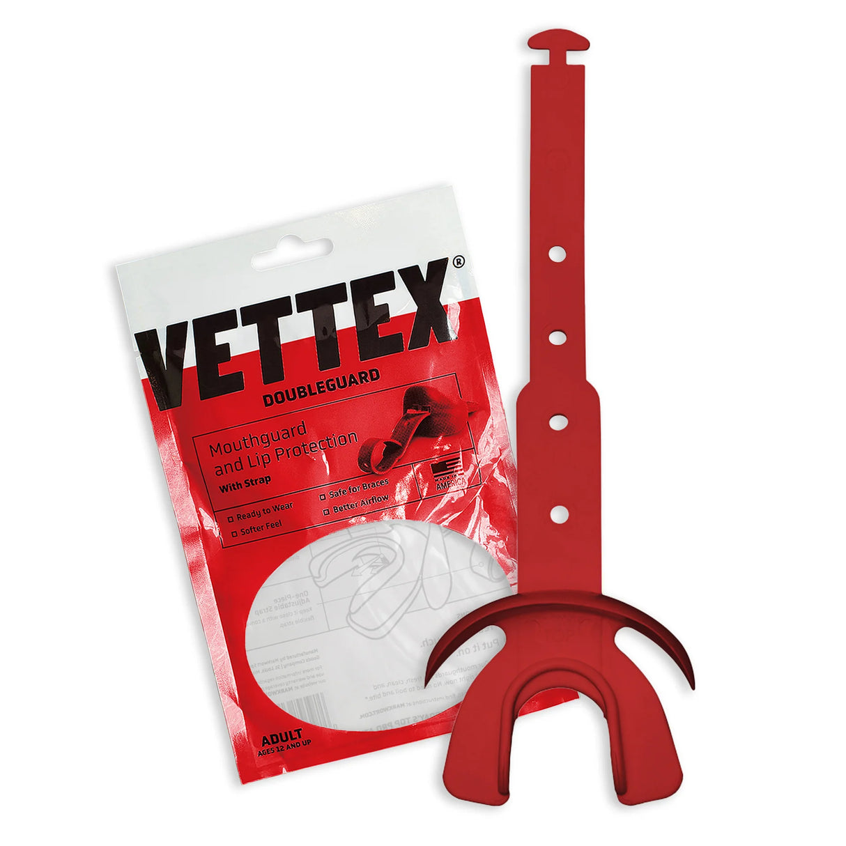 Vettex Adult Doubleguard Mouthguard with Lip Protection-55