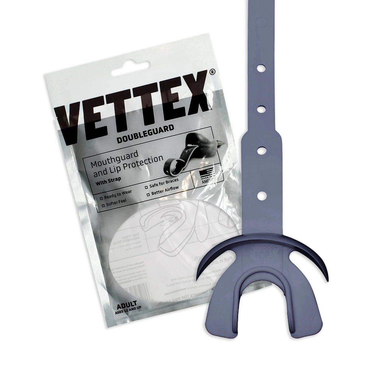 Vettex Adult Doubleguard Mouthguard with Lip Protection-61