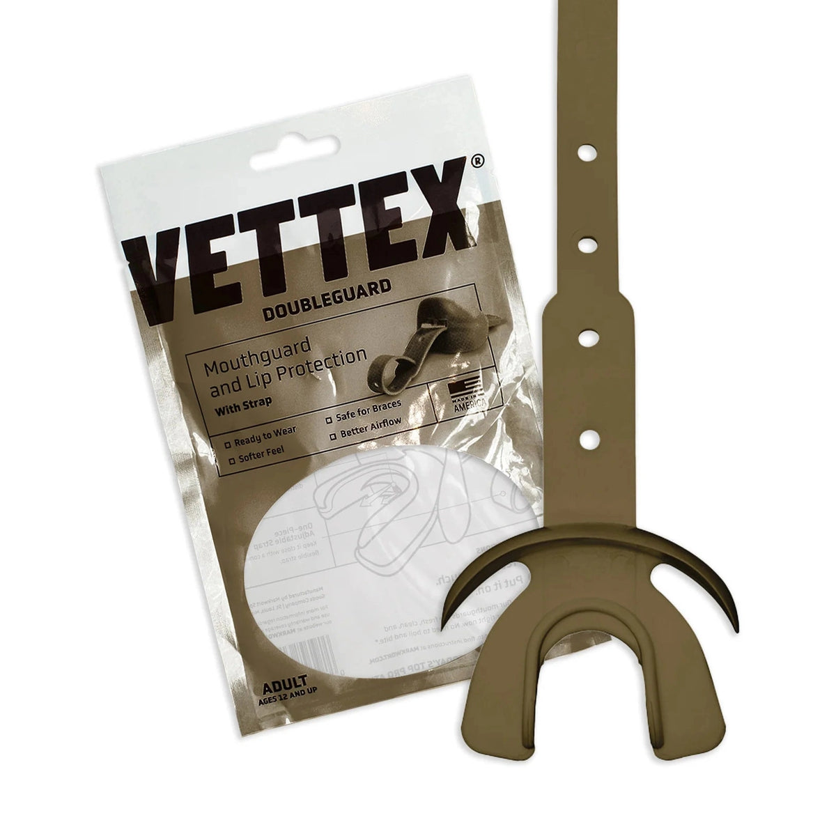 Vettex Adult Doubleguard Mouthguard with Lip Protection-64