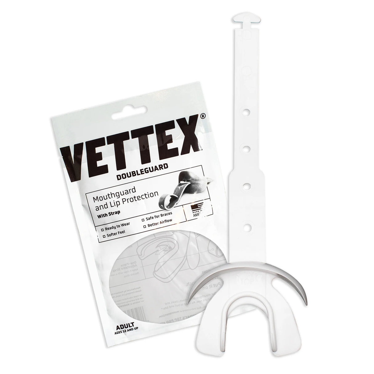 Vettex Adult Doubleguard Mouthguard with Lip Protection-67