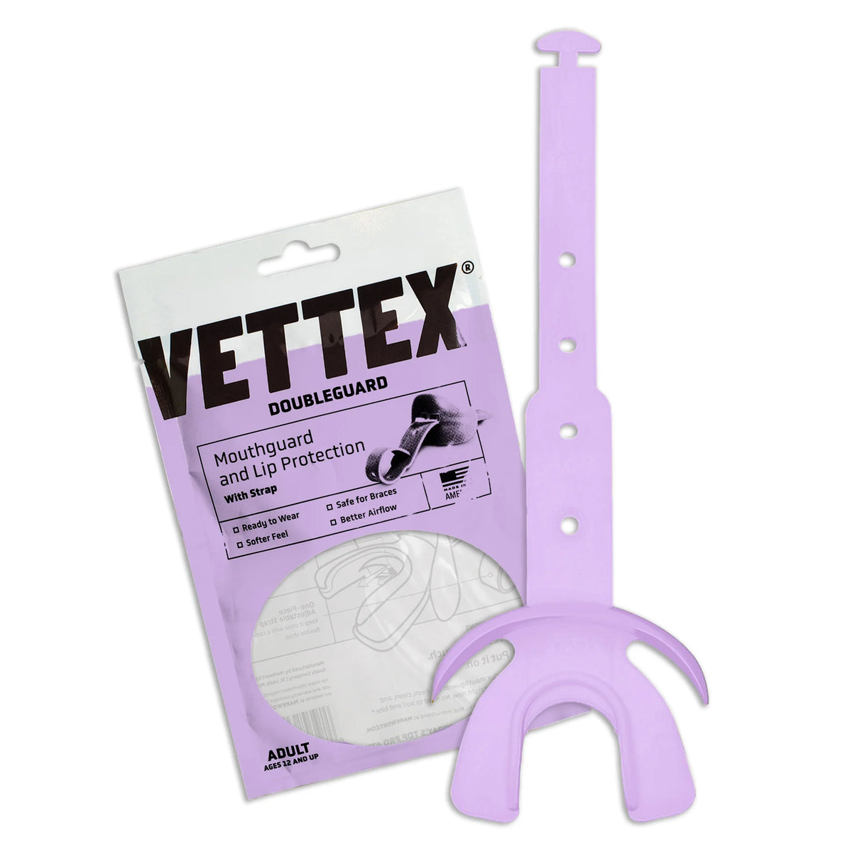Vettex Adult Doubleguard Mouthguard with Lip Protection