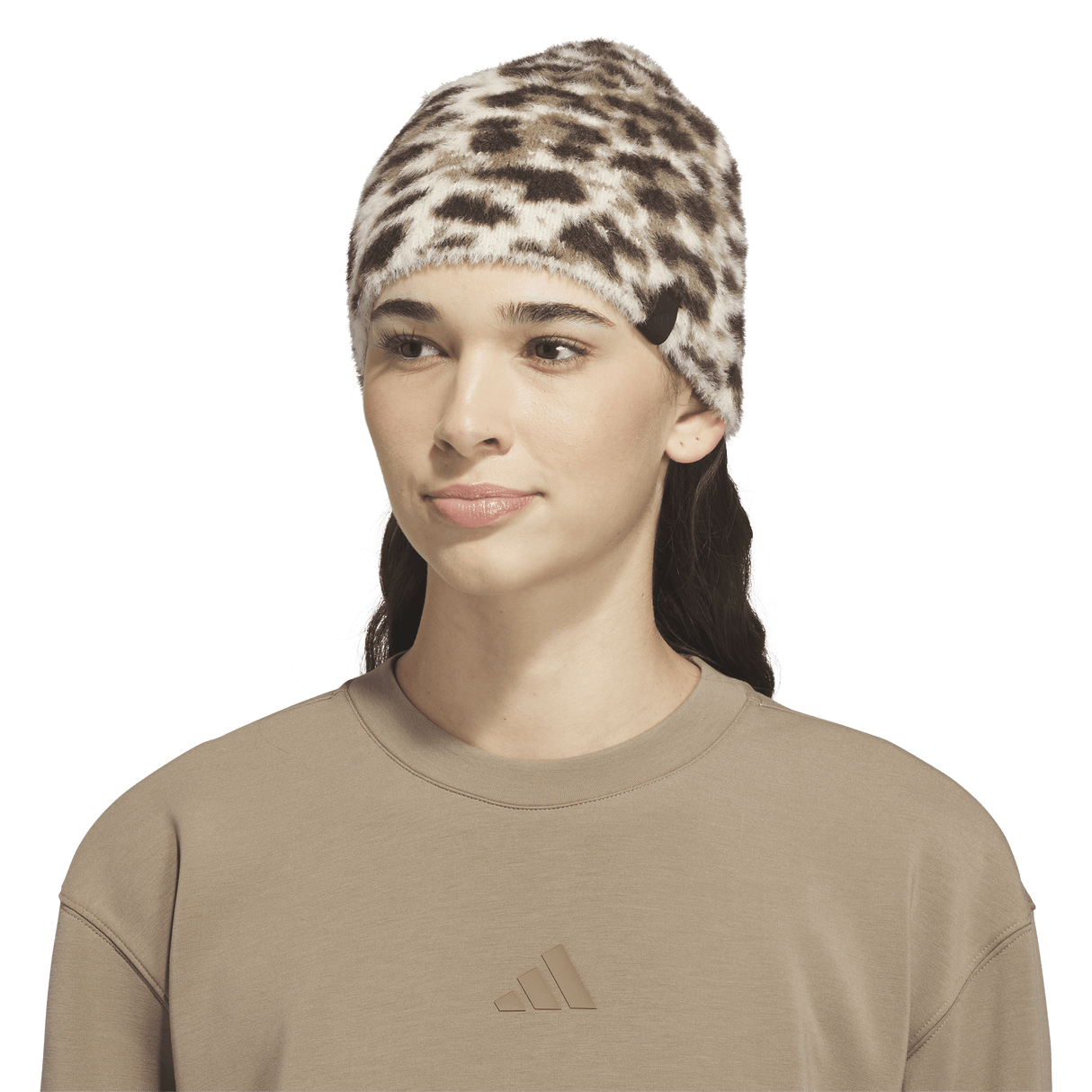 adidas Women's Non Fold Leopard Beanie-5
