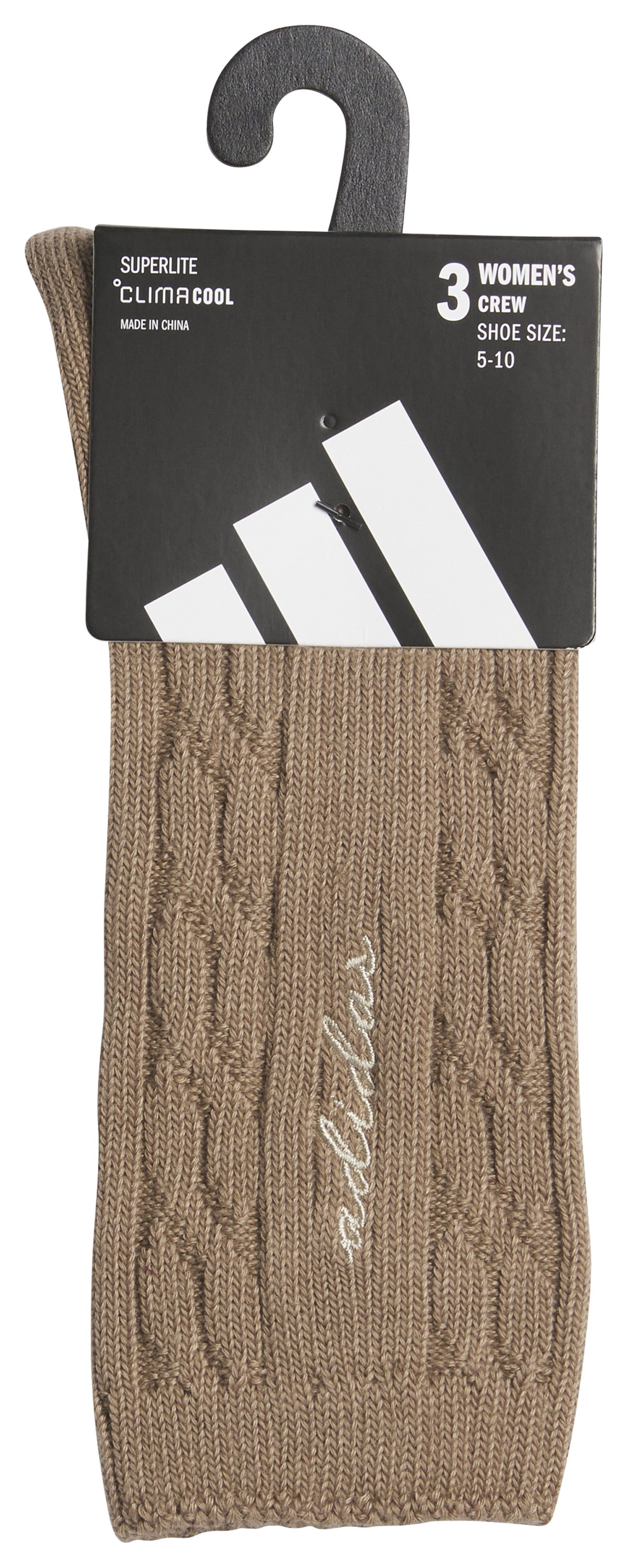 adidas Women's Athletic Cable Knit 3-Pack Crew-7