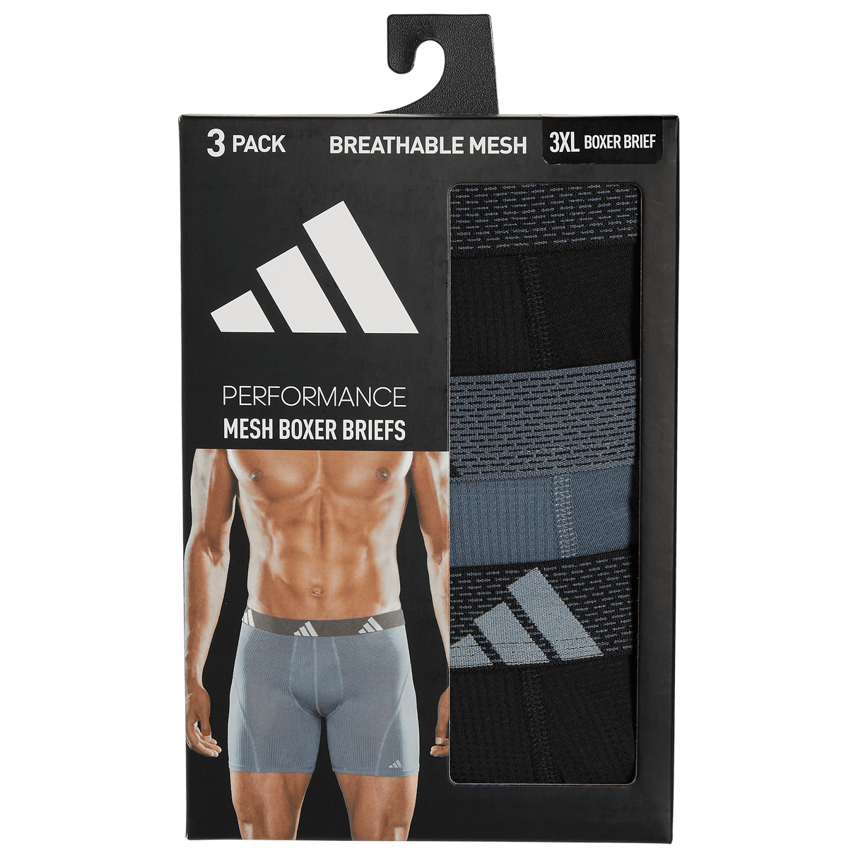 adidas Men's Performance Mesh Big & Tall 3-Pack Boxer Brief-4