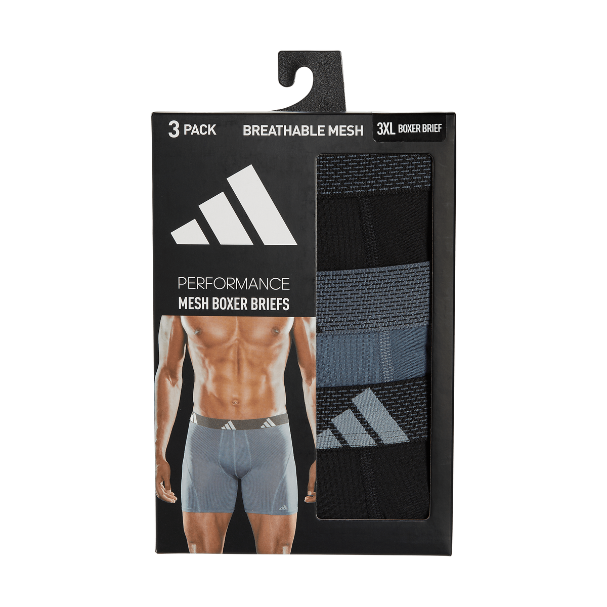 adidas Men's Performance Mesh Big & Tall 3-Pack Boxer Brief-4