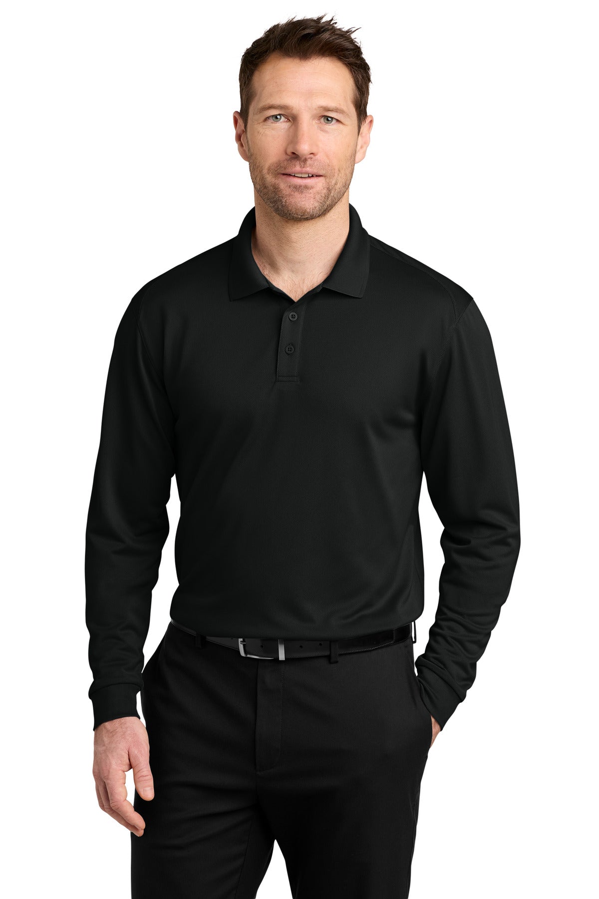 Port Authority Men's Wearever Performance Pique Long Sleeve Polo K240LS
