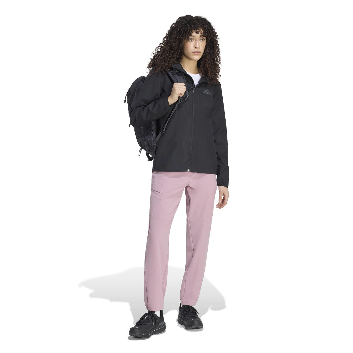adidas Women's Terrex Multi Essentials 2 Layer Climaproof Rain Jacket-4