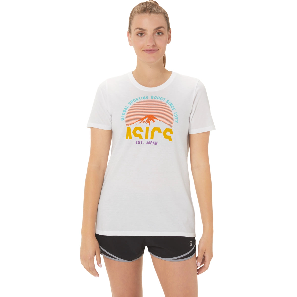 Asics Women's 1977 Adventure Crew Short Sleeve T-Shirt Womens Apparel Shirts & Tops