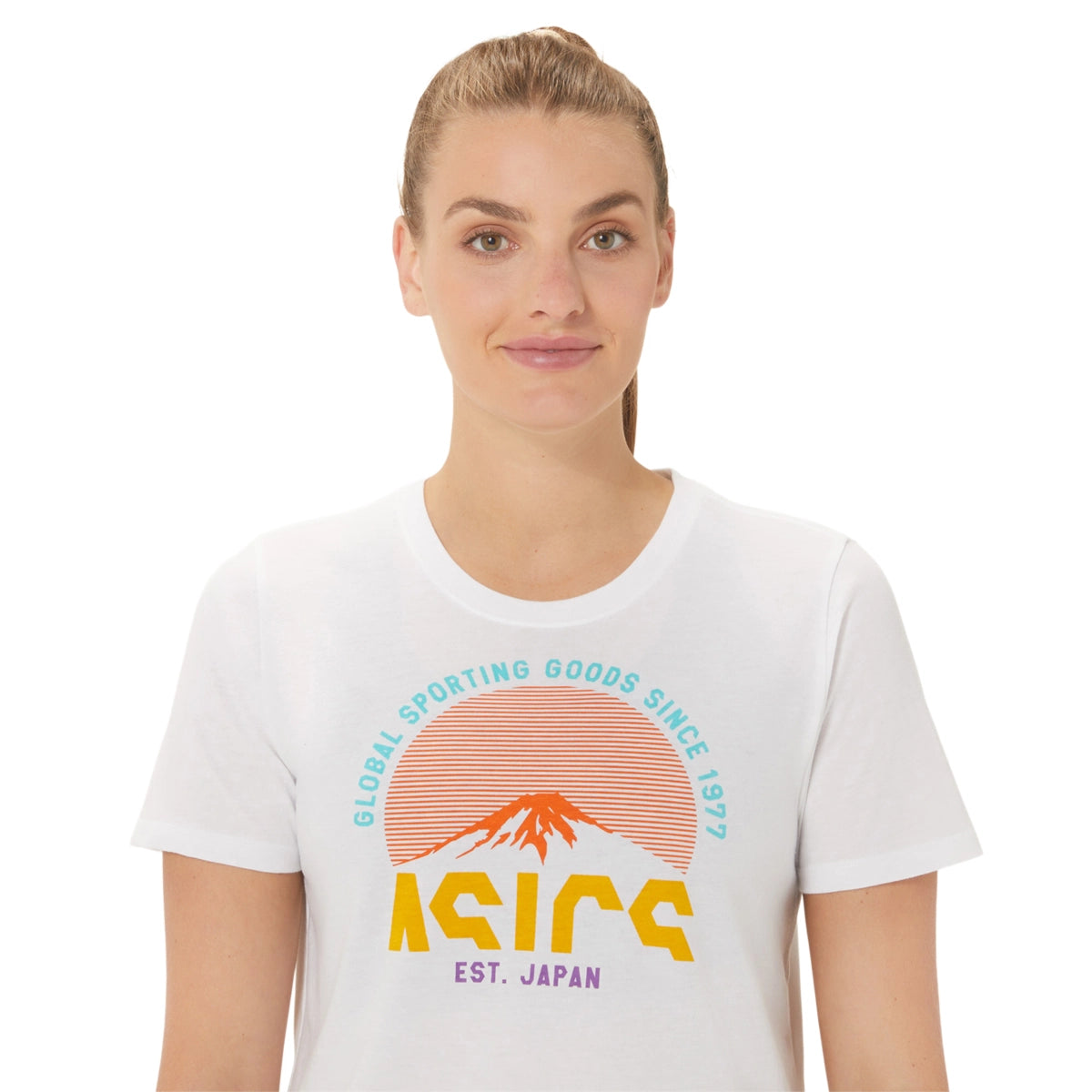 Asics Women's 1977 Adventure Crew Short Sleeve T-Shirt Womens Apparel Shirts & Tops