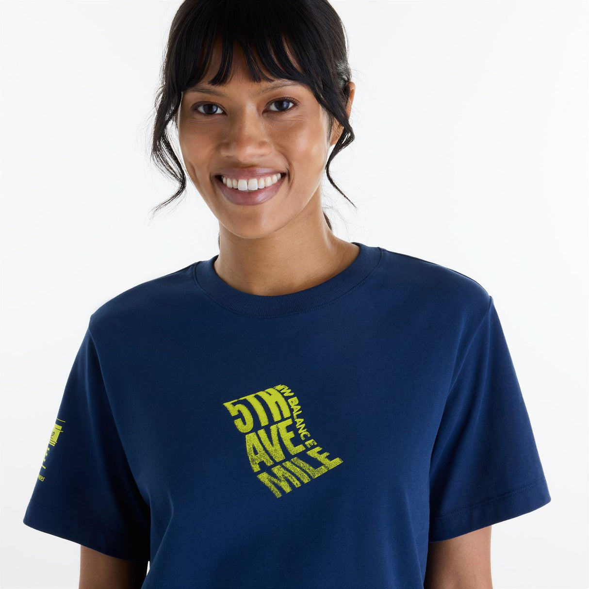 New Balance Women's 5th Ave Mile Graphic T Shirt-3