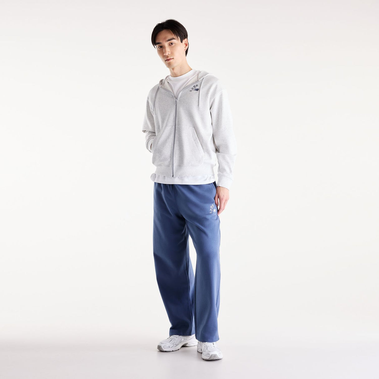 New Balance Men's Shohei Logo French Terry Full Zip Hoodie-5