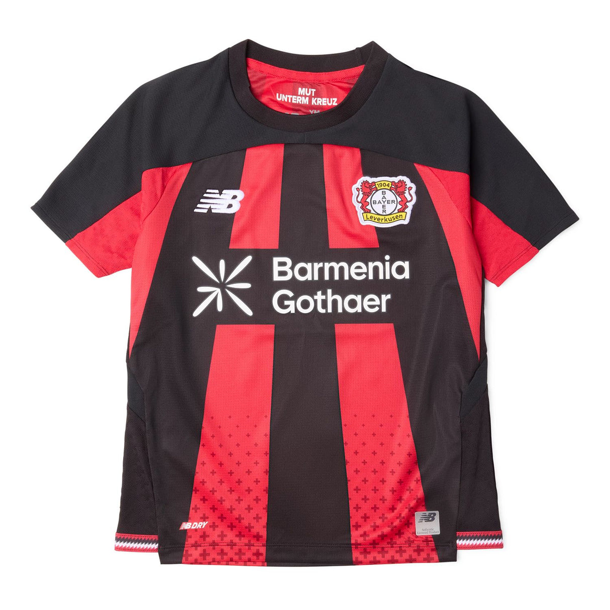 New Balance Youth Bayer 04 26/27 Home Short Sleeve Soccer Jersey-1
