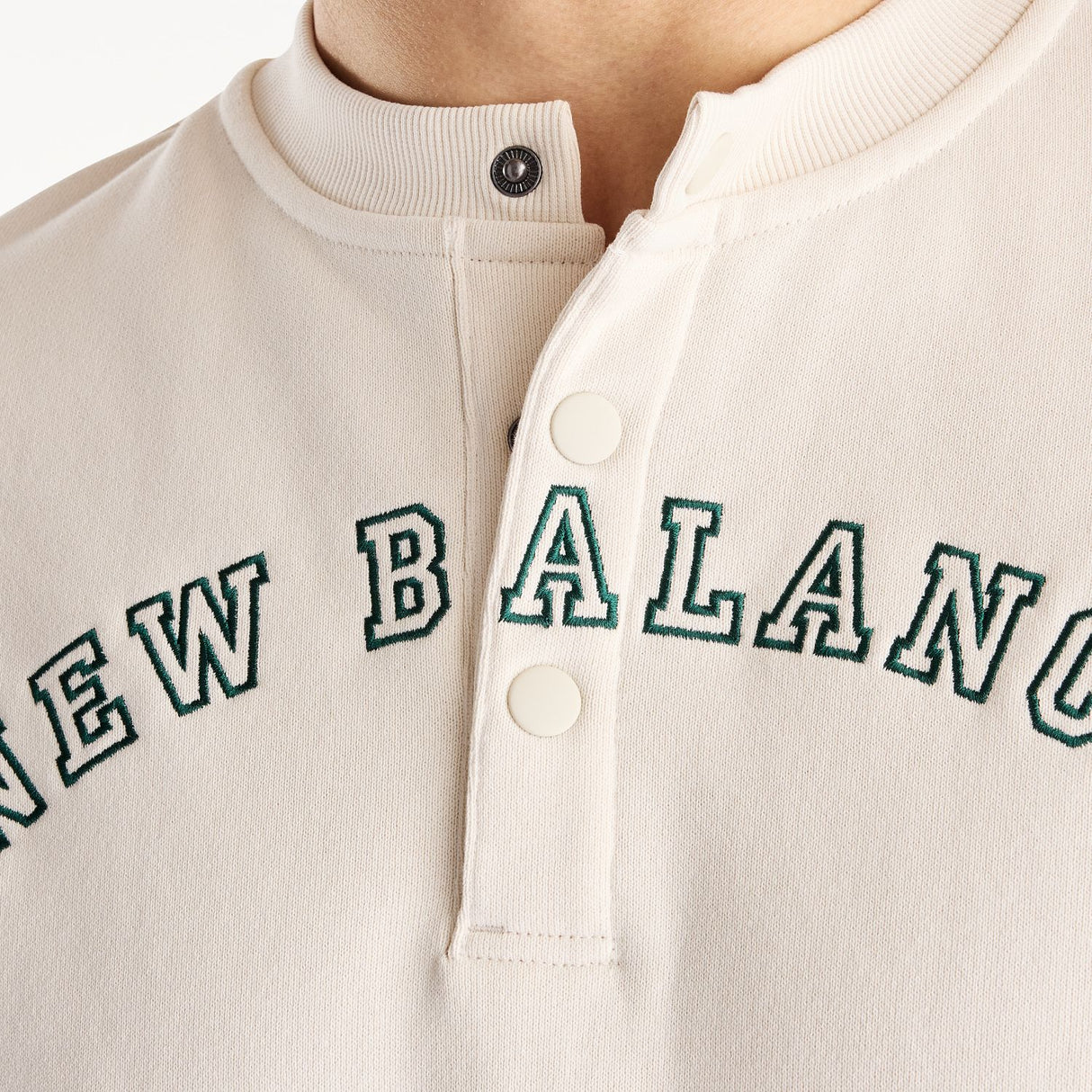 New Balance Men's Shohei French Terry Henley Neck Top-4