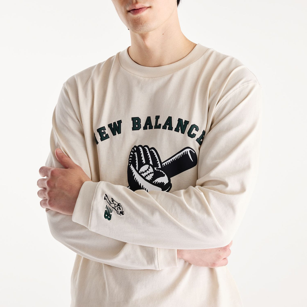 New Balance Men's Shohei Long Sleeve Mitt & Bat T-Shirt-3