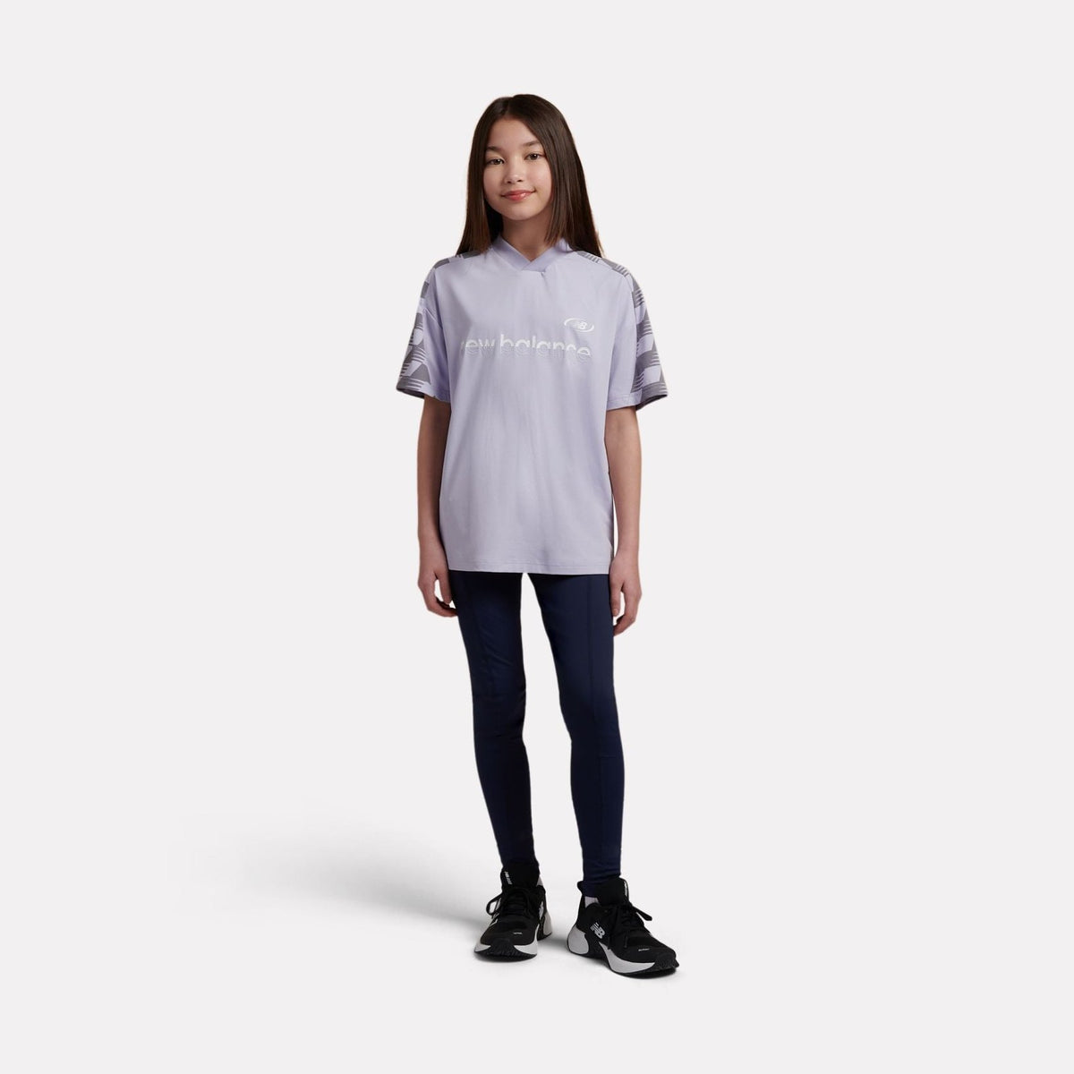 New Balance Girls' Digitized Football T-Shirt-5