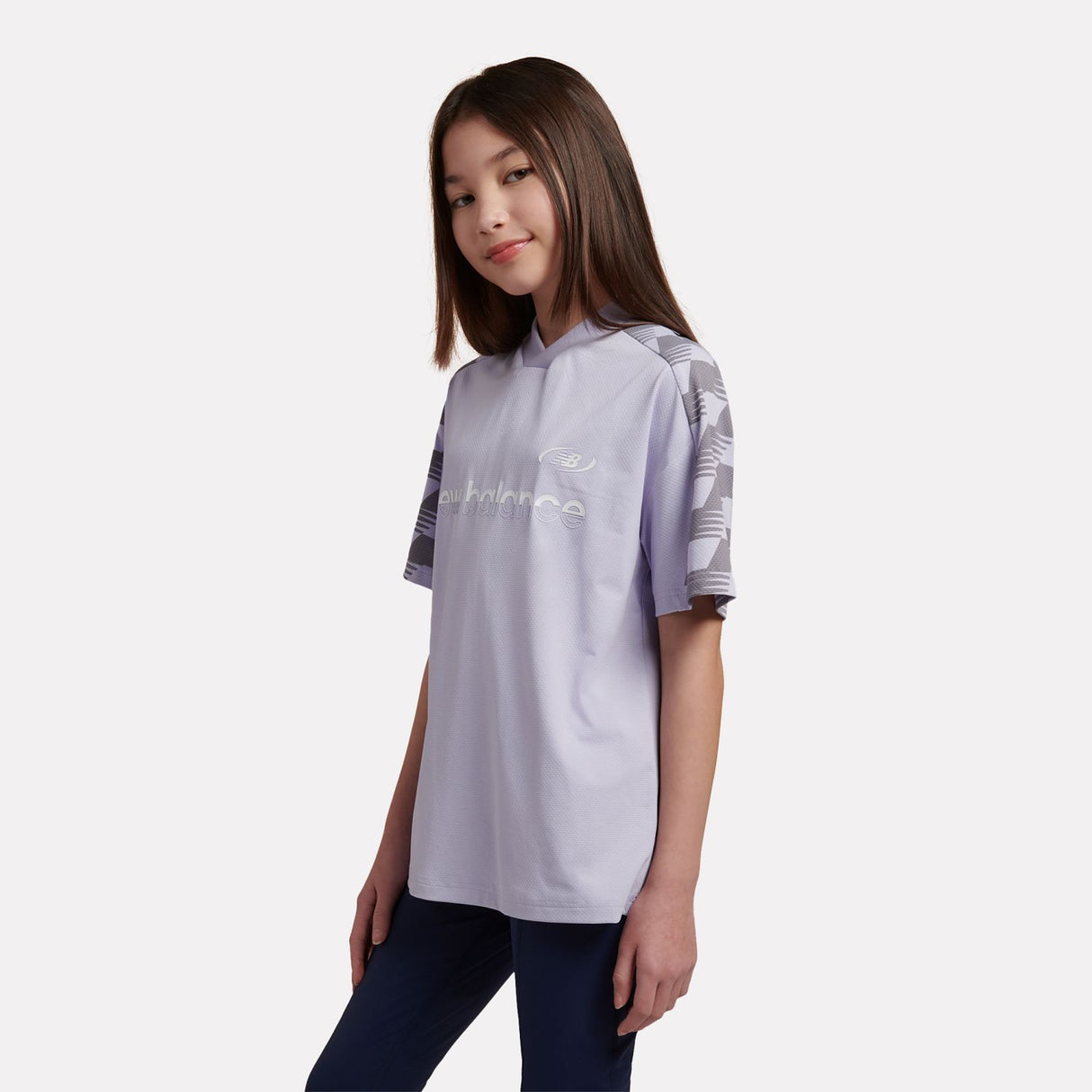 New Balance Girls' Digitized Football T-Shirt-3