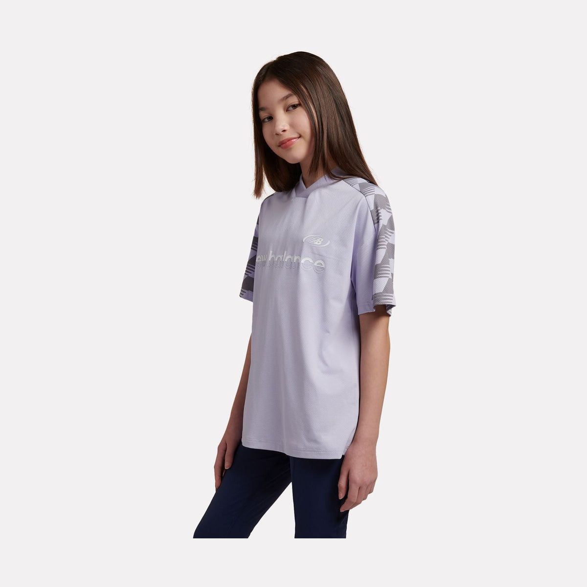 New Balance Girls' Digitized Football T-Shirt-3