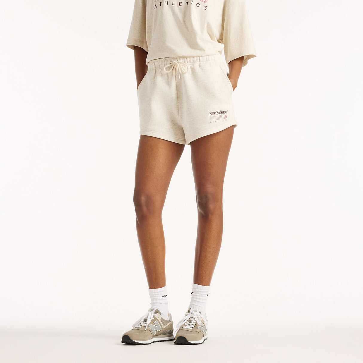 New Balance Women's Trackside Fleece Shorts-1
