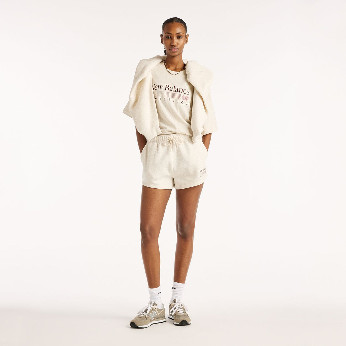 New Balance Women's Trackside Fleece Shorts-5