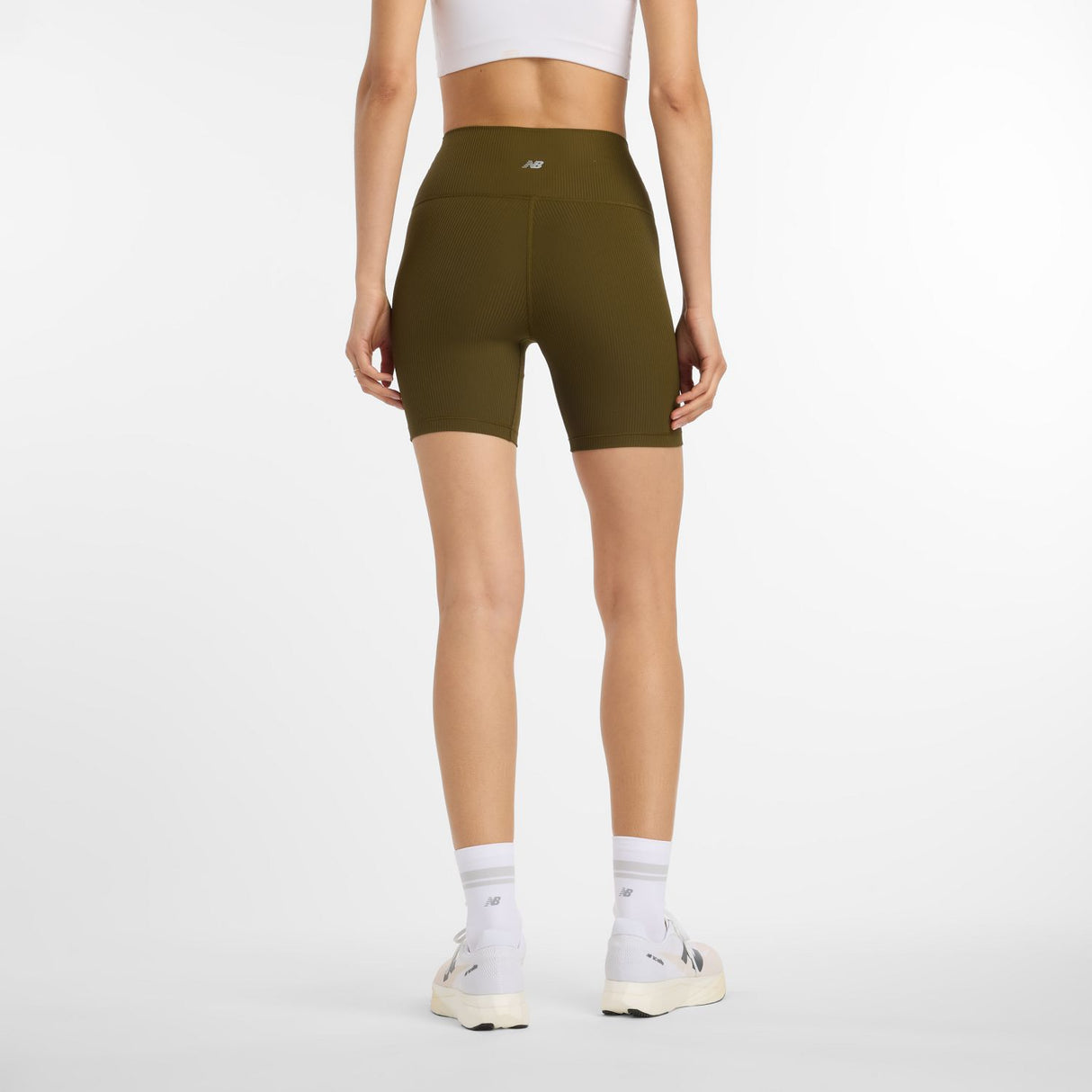 New Balance Women's NYC Marathon Rib High Rise 6" Shorts-3