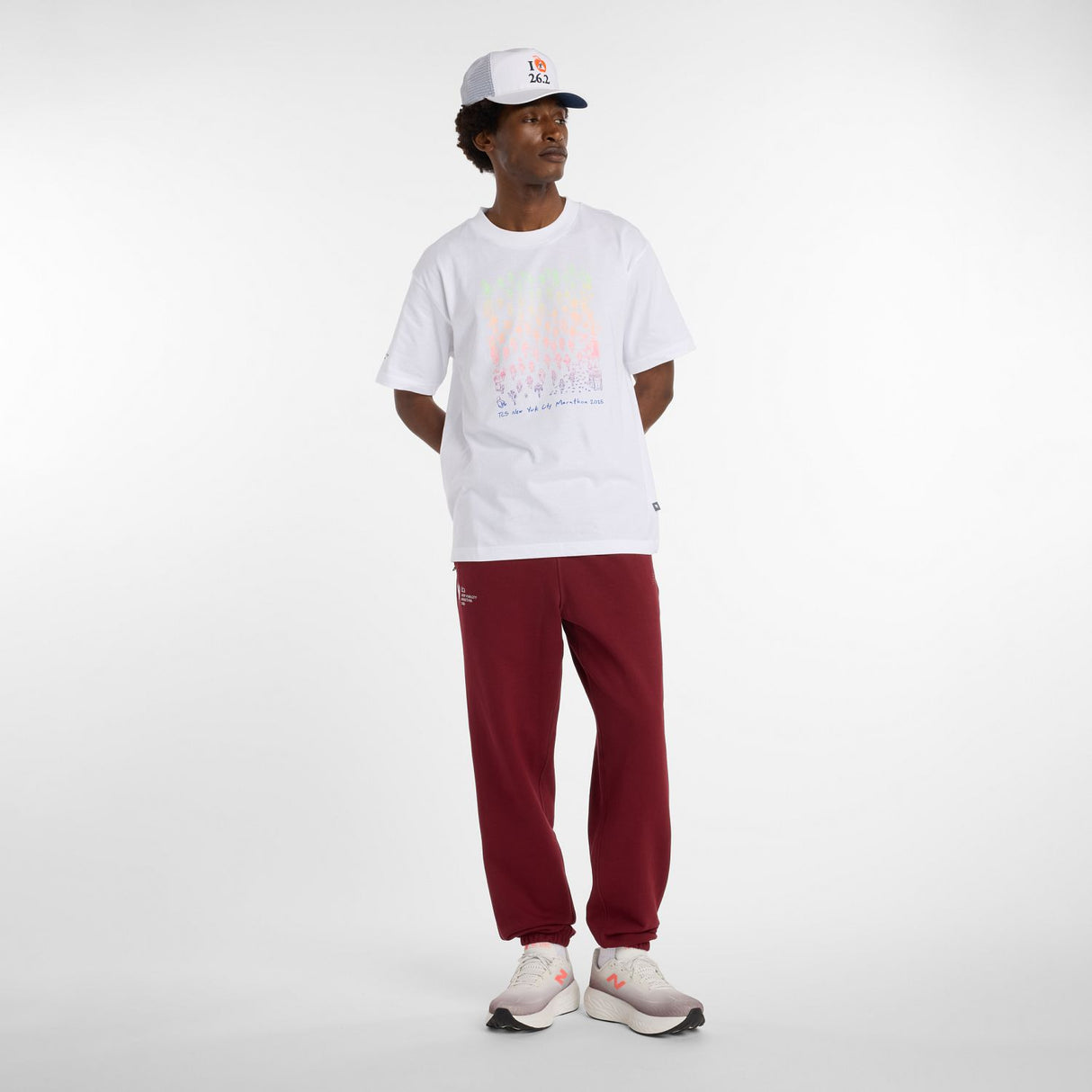 New Balance Men's NYC Marathon Runners Multi Graphics Tee-1
