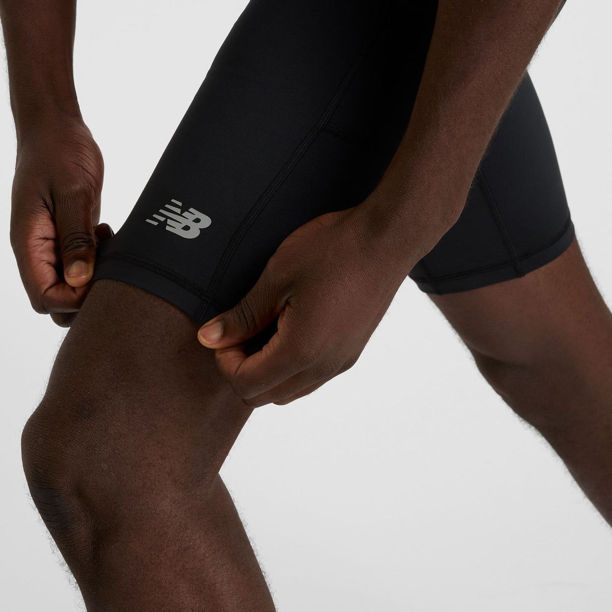 New Balance Men's Sleek Drop-In Half Tights 9-6