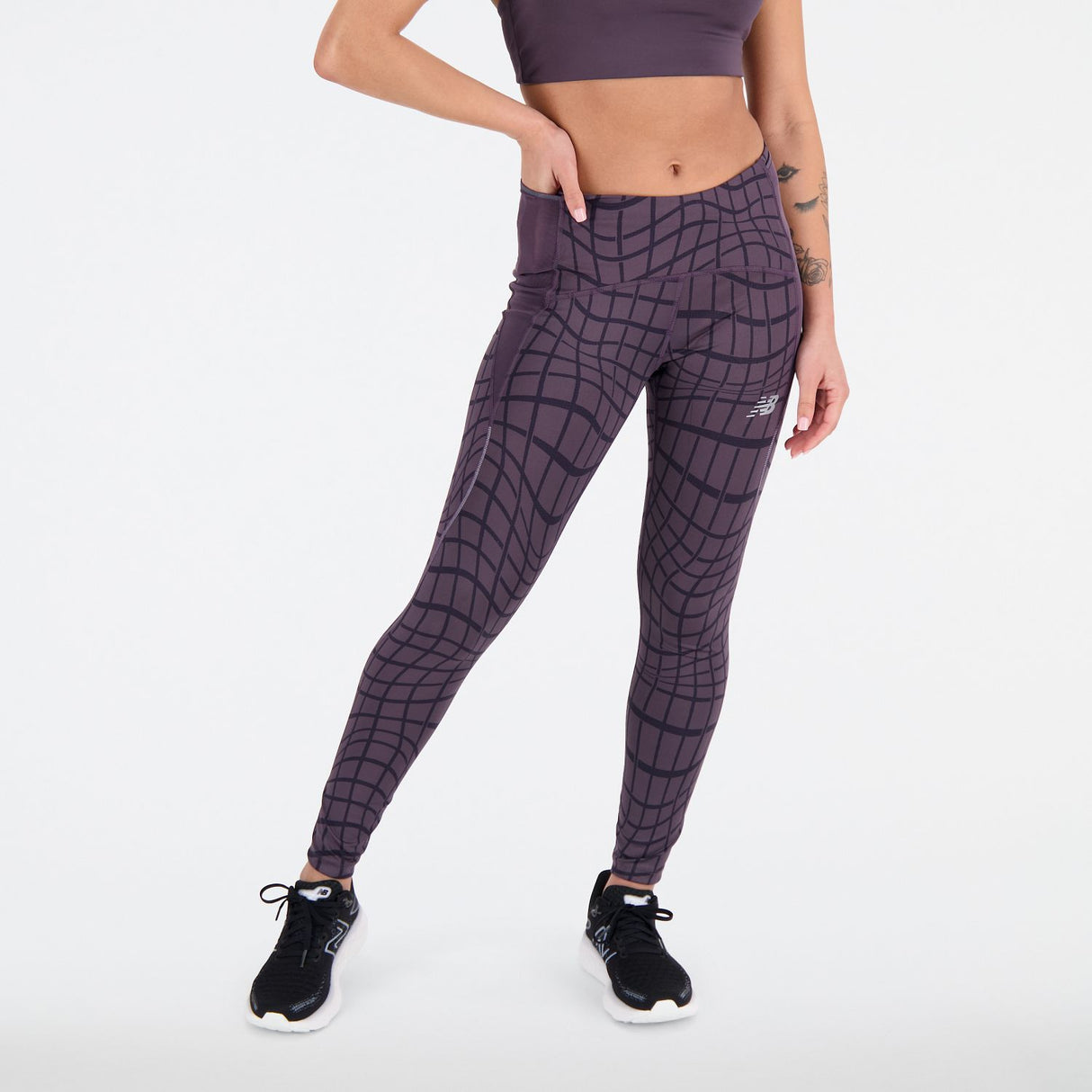 New Balance Women's Printed Impact Run Tights-3