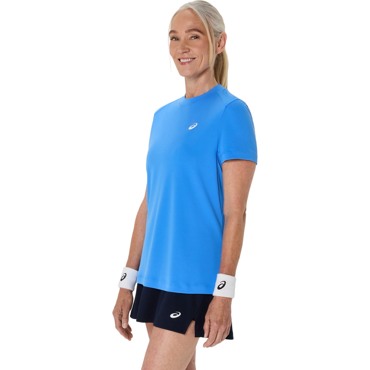 Asics Women's Court Short Sleeve Top Tennis & Racquet Apparel All