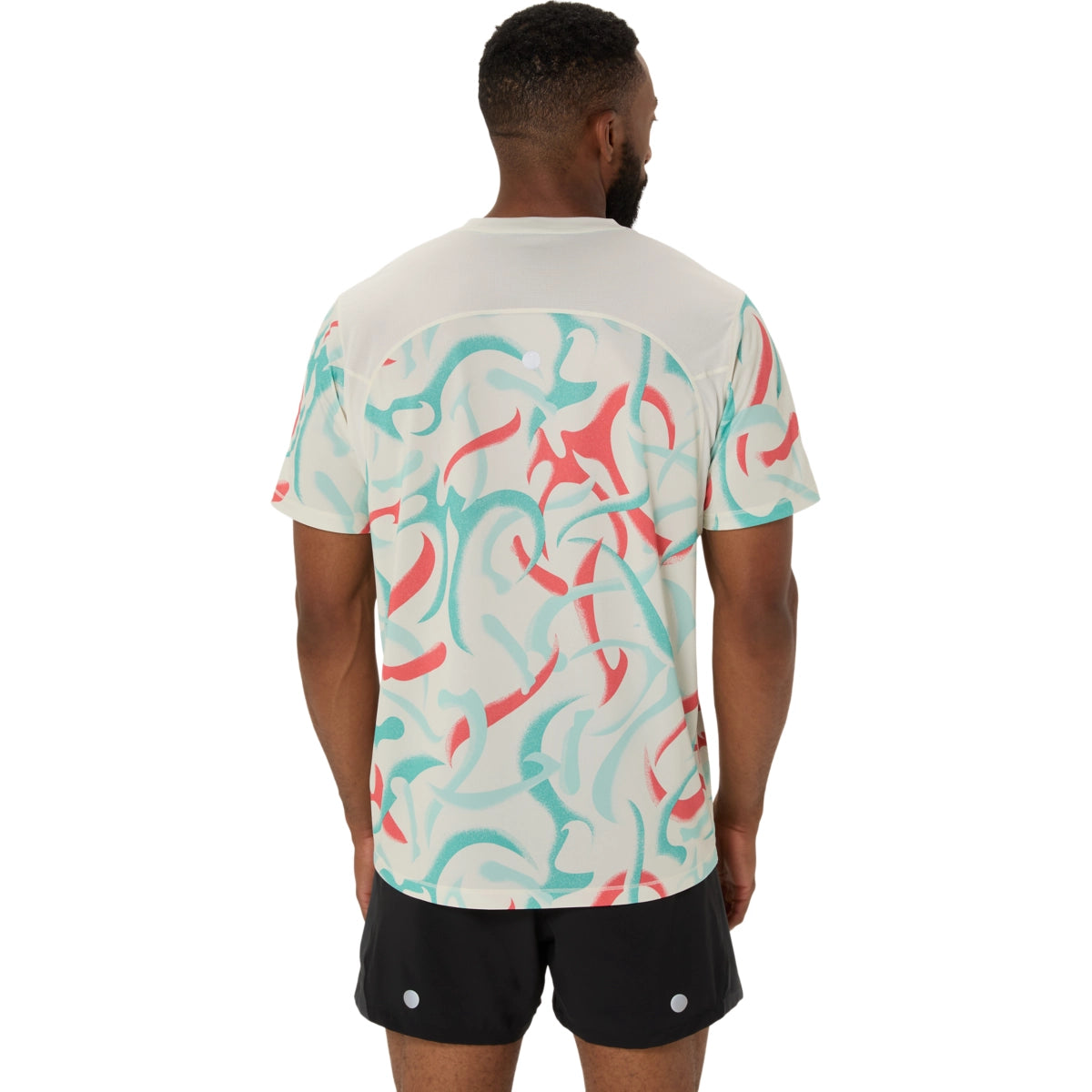 Asics Men's Road All Over Print Short Sleeve Top Mens Apparel Shirts & Tops
