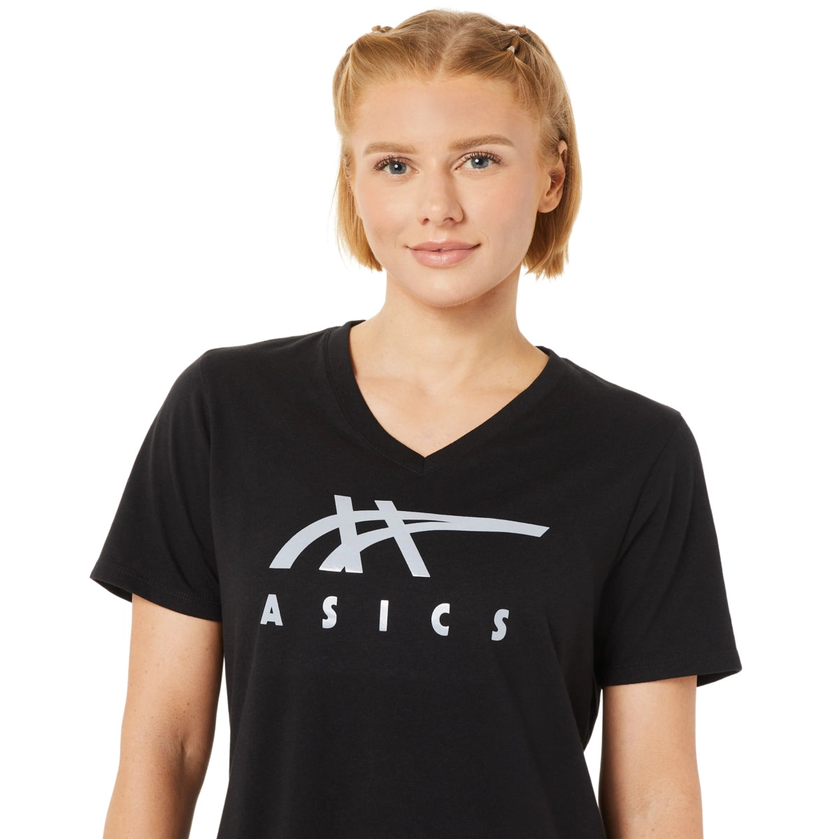 Asics Women's Stripes Short Sleeve Womens Apparel Shirts & Tops