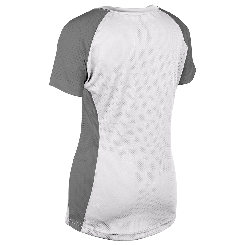 Champro Women's Infinite V-Neck Short Sleeve Softball Jersey-2