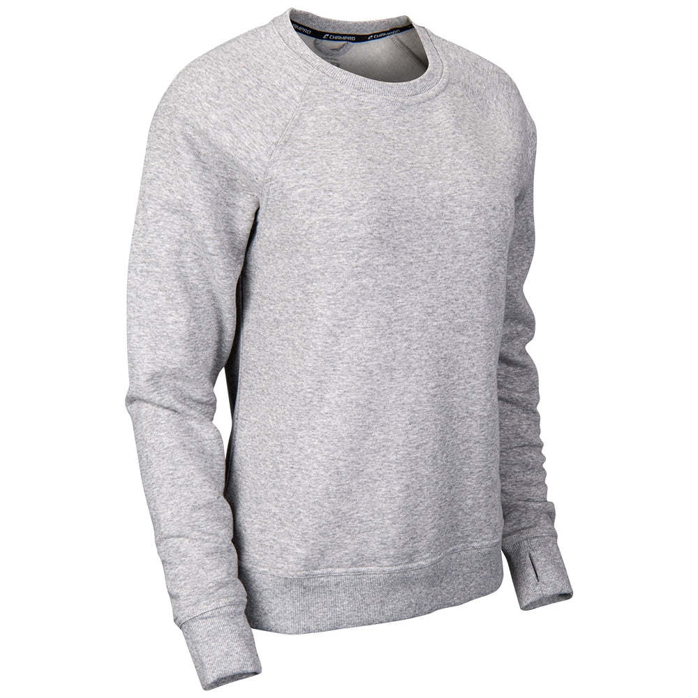 Champro Women's Victory Split Hem Crew Fleece-1