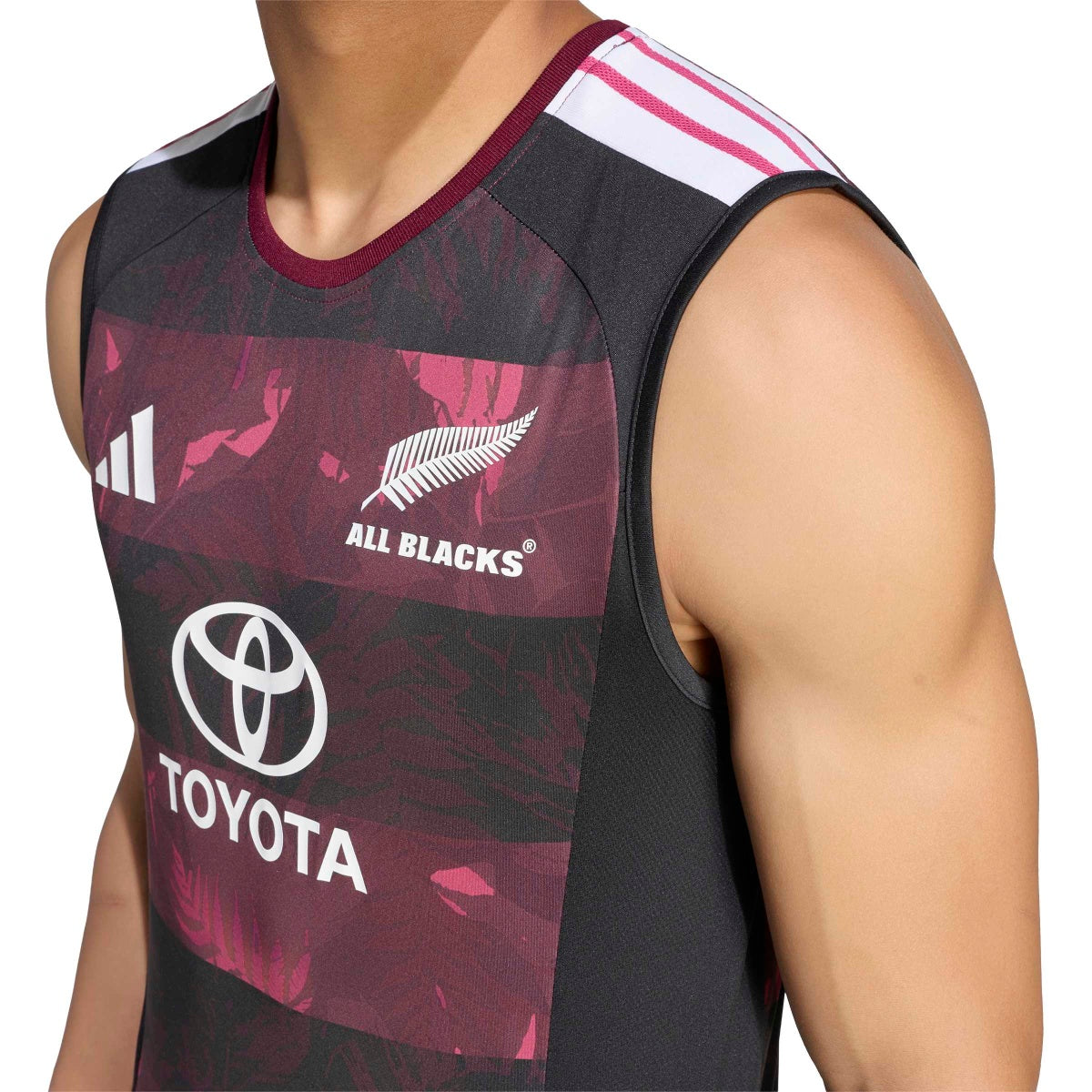 adidas Men's All Blacks Singlet For South Africa Tour-4