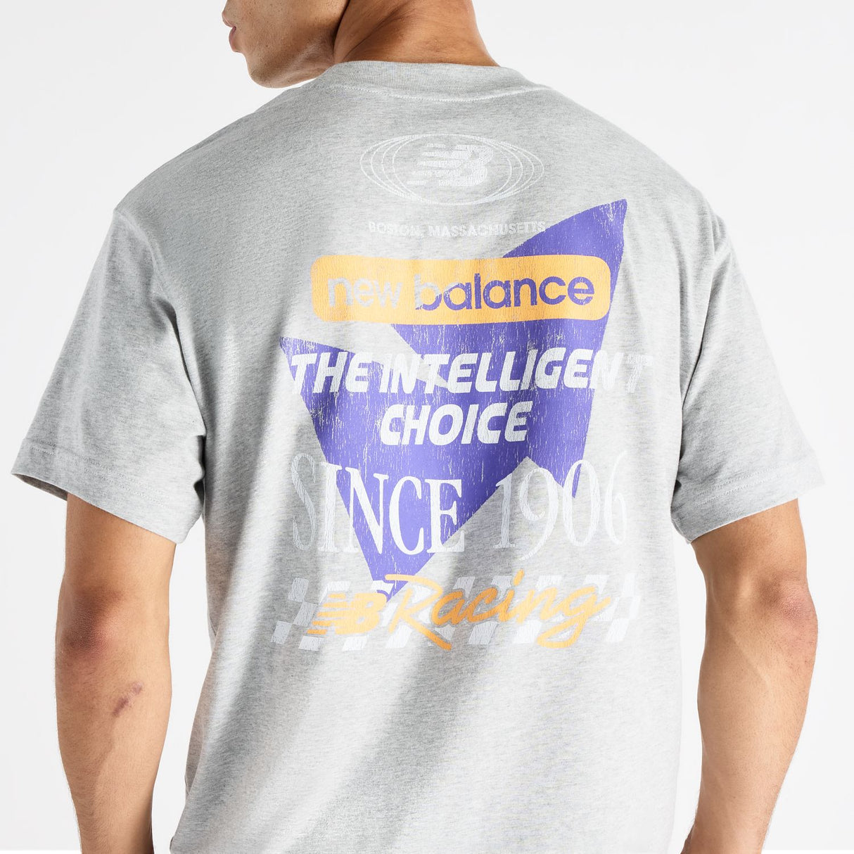 New Balance Men's Racing Stripes Intelligent Choice T-Shirt-3