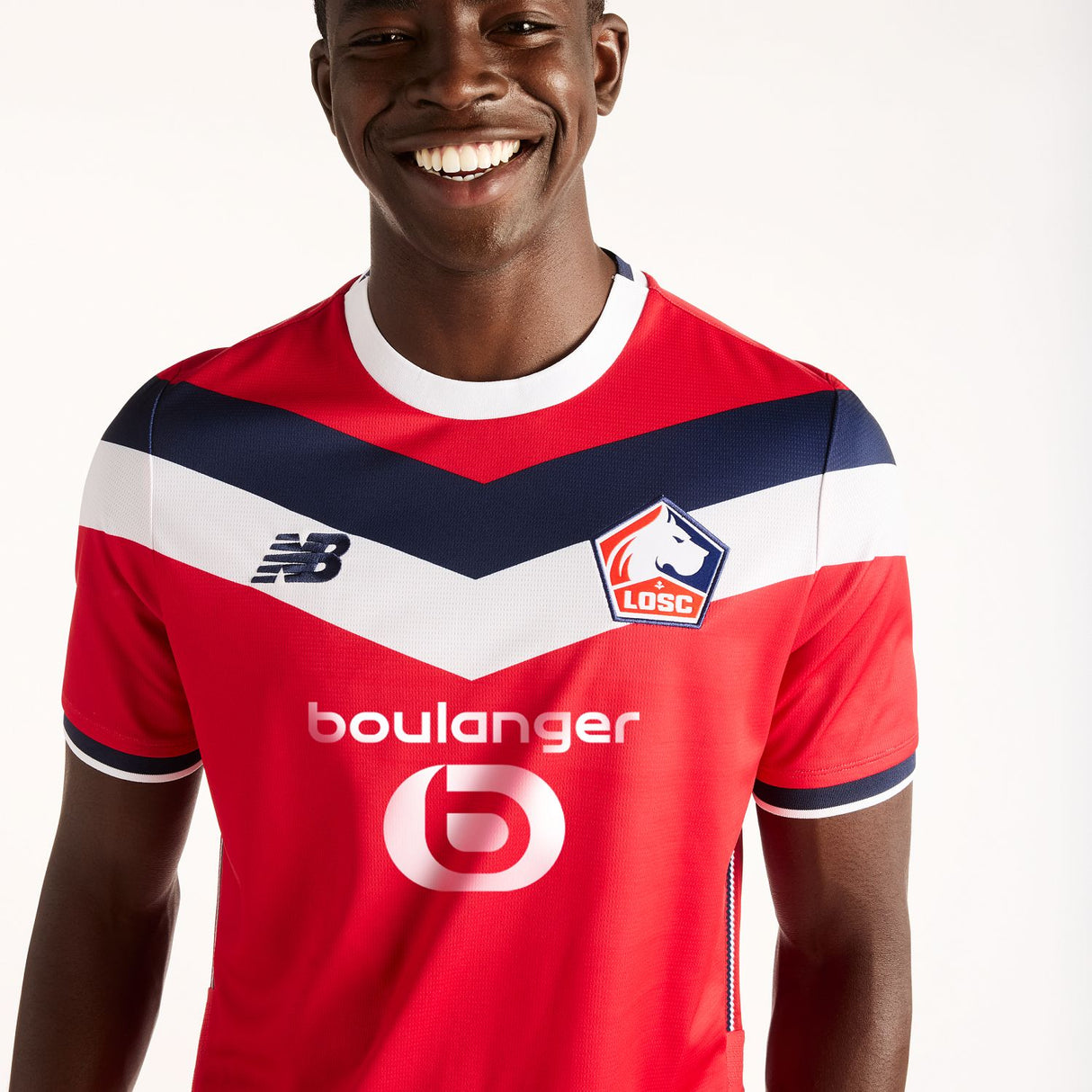 New Balance Adult LOSC Lille 26/27 Home Short Sleeve Soccer Jersey-3