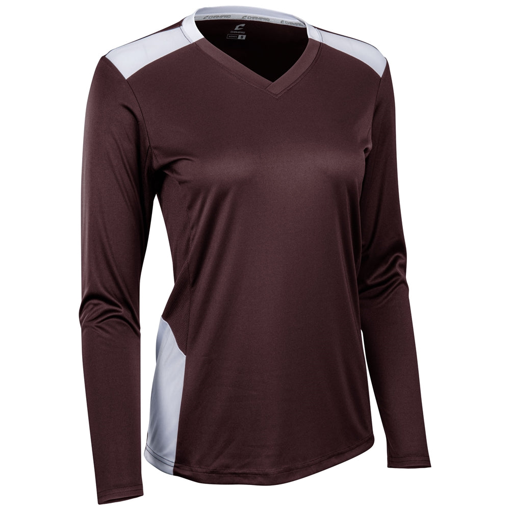 Champro Girl's Rally Long Sleeve Volleyball Jersey-1