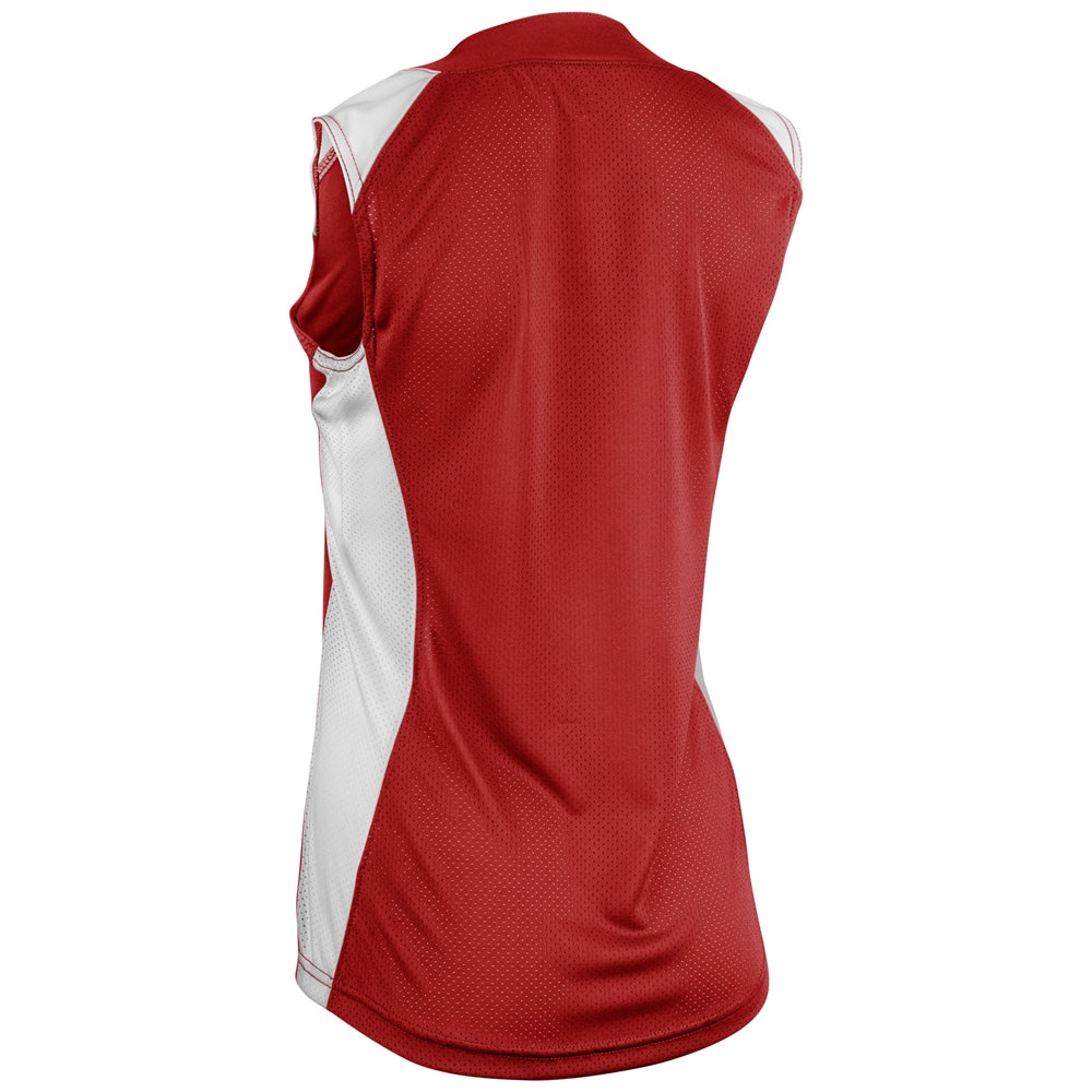 Champro Girls' Infinite 2-Button Sleeveless Softball Jersey-2