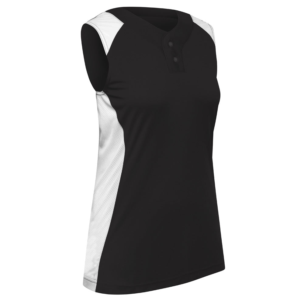 Champro Girls' Infinite 2-Button Sleeveless Softball Jersey