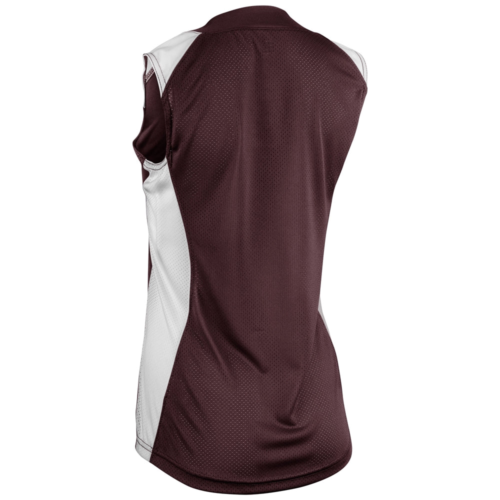 Champro Girls' Infinite 2-Button Sleeveless Softball Jersey-2