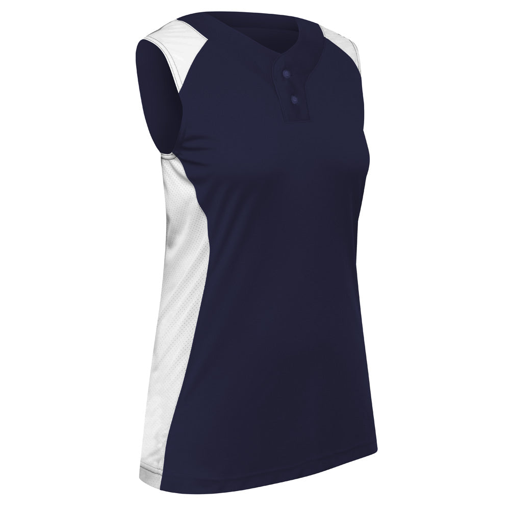 Champro Girls' Infinite 2-Button Sleeveless Softball Jersey