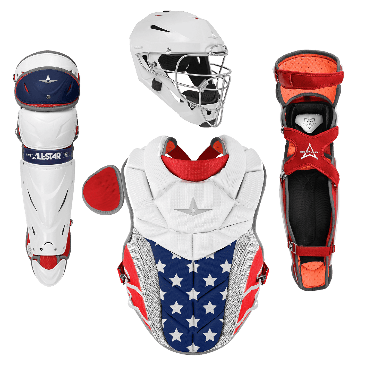 All-Star PHX™ Fastpitch Softball Catching Kit Softball Catcher's Protective Equipment All