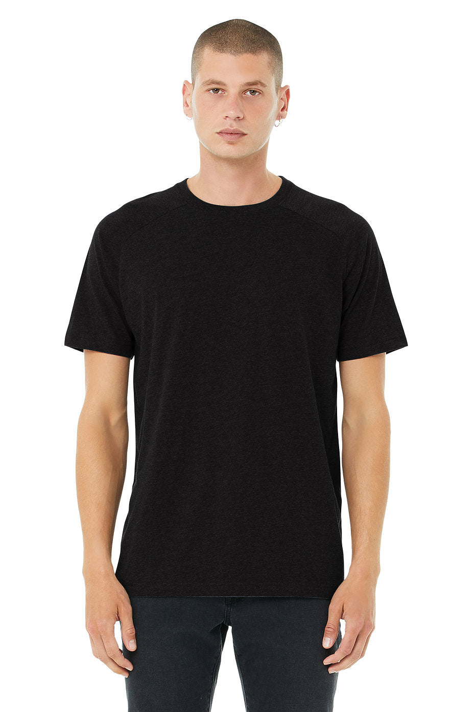 BELLA + CANVAS Men's Heather CVC Raglan Tee Mens Apparel Shirts & Tops