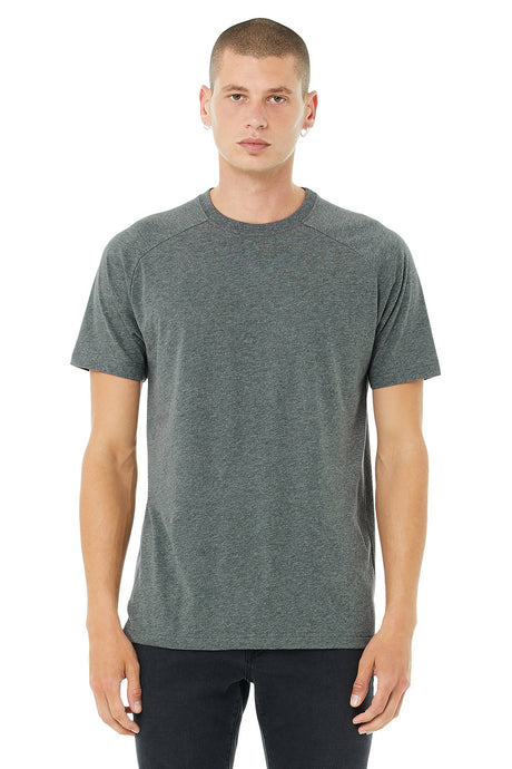BELLA + CANVAS Men's Heather CVC Raglan Tee Mens Apparel Shirts & Tops
