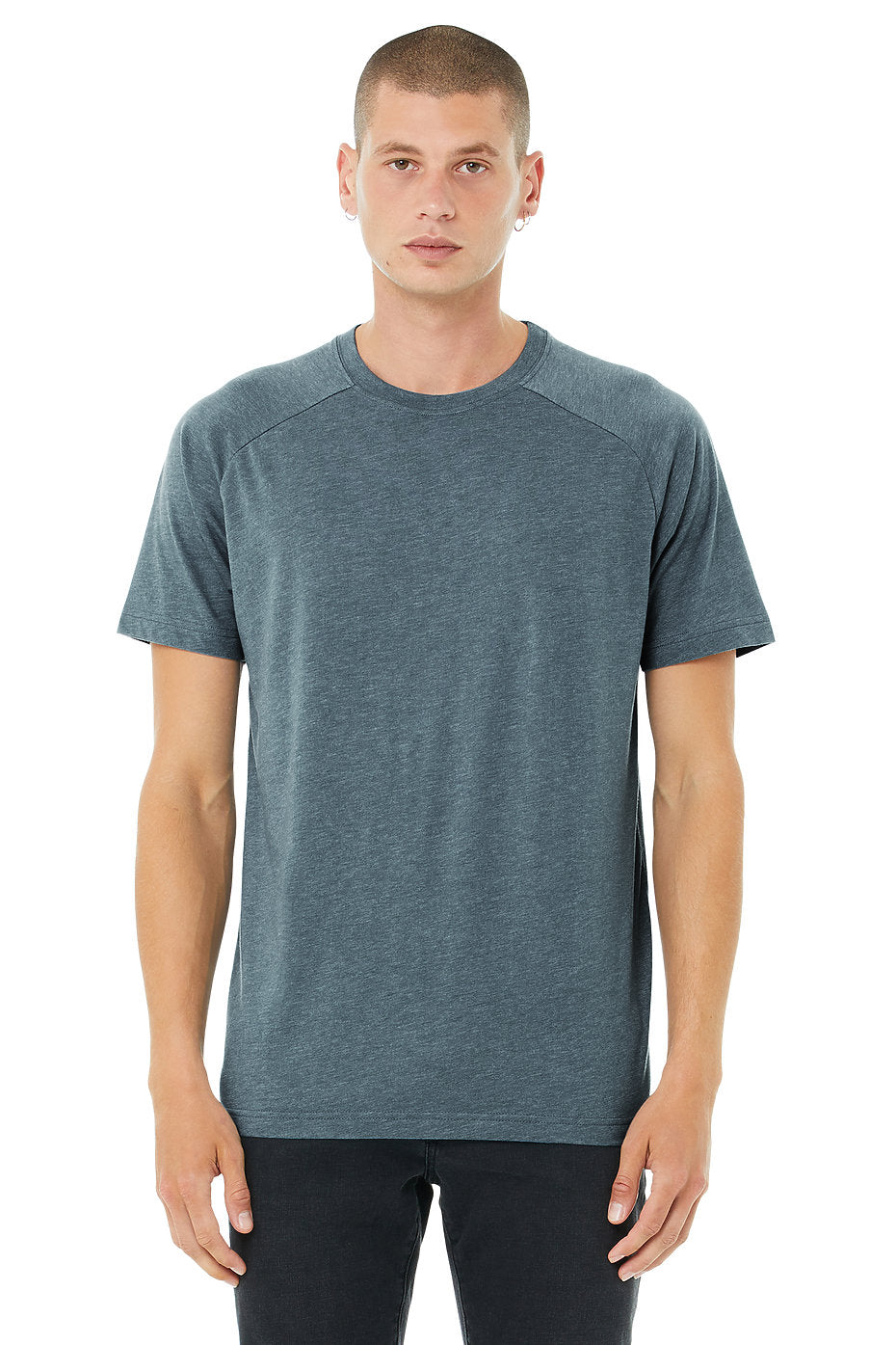BELLA + CANVAS Men's Heather CVC Raglan Tee Mens Apparel Shirts & Tops