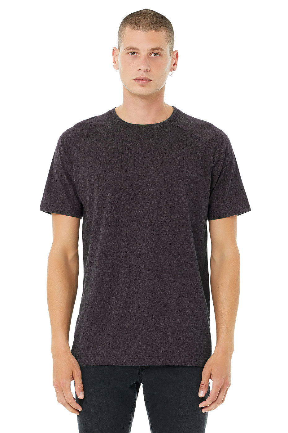 BELLA + CANVAS Men's Heather CVC Raglan Tee Mens Apparel Shirts & Tops