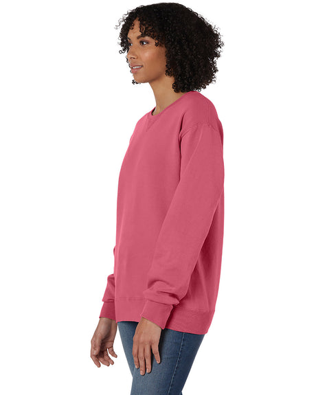 Hanes Women's ComfortWash Crew Sweatshirt Womens Apparel Sweatshirts & Fleece