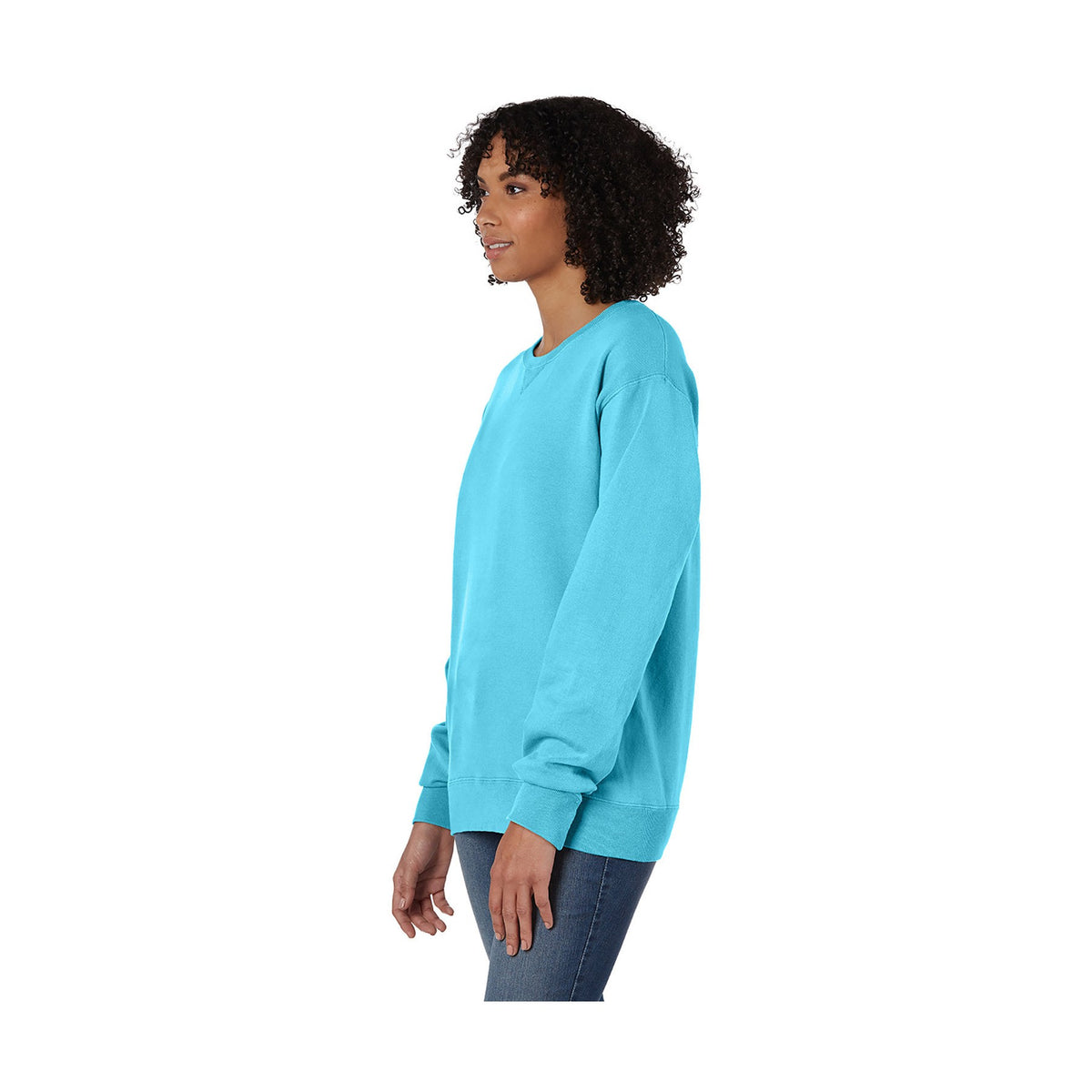 Hanes Women's ComfortWash Crew Sweatshirt-2