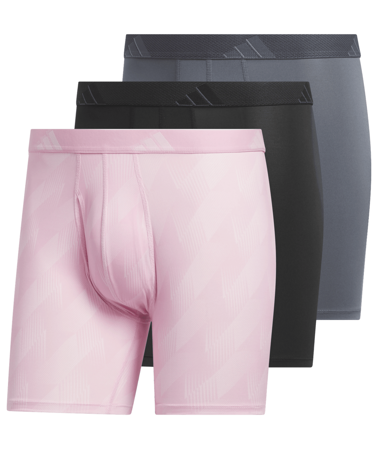 adidas Men's Microfiber 3-Pack Boxer Brief Mens Apparel Underwear