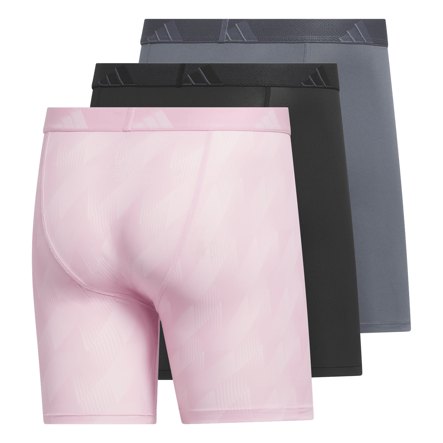 adidas Men's Microfiber 3-Pack Boxer Brief Mens Apparel Underwear