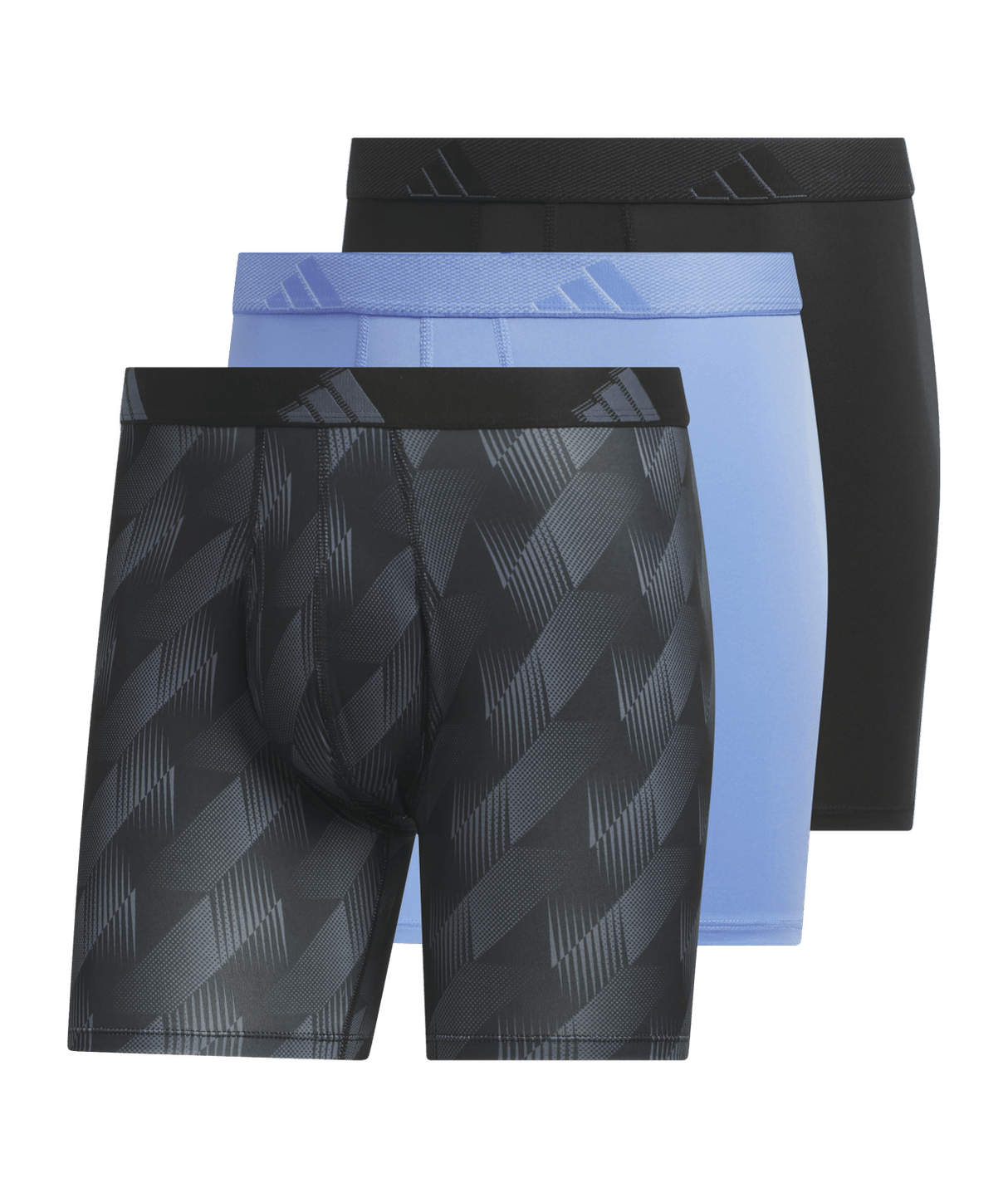 adidas Men's Microfiber 3-Pack Boxer Brief Mens Apparel Underwear